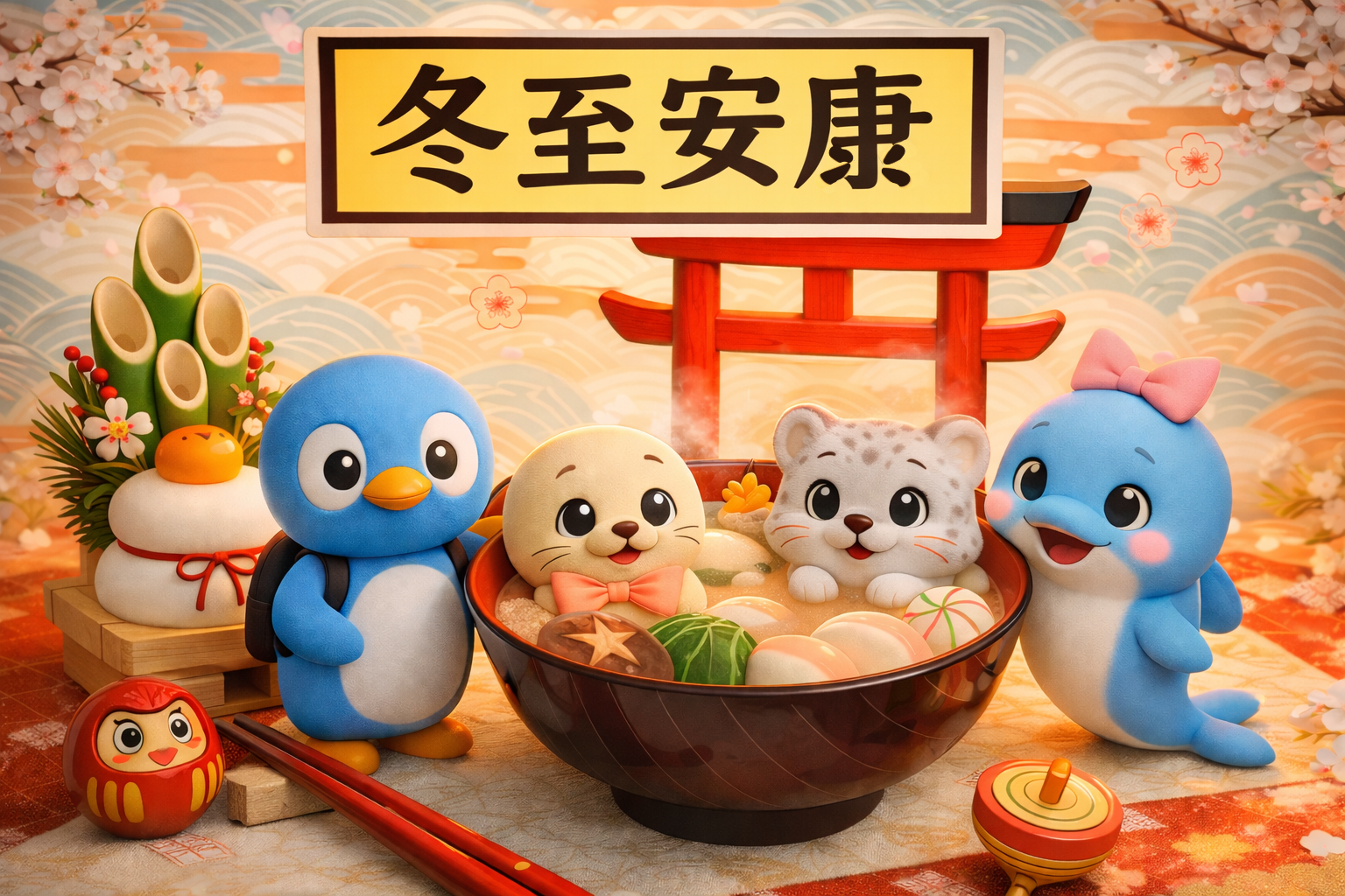 冬至安康 · Winter Solstice Blessings poster